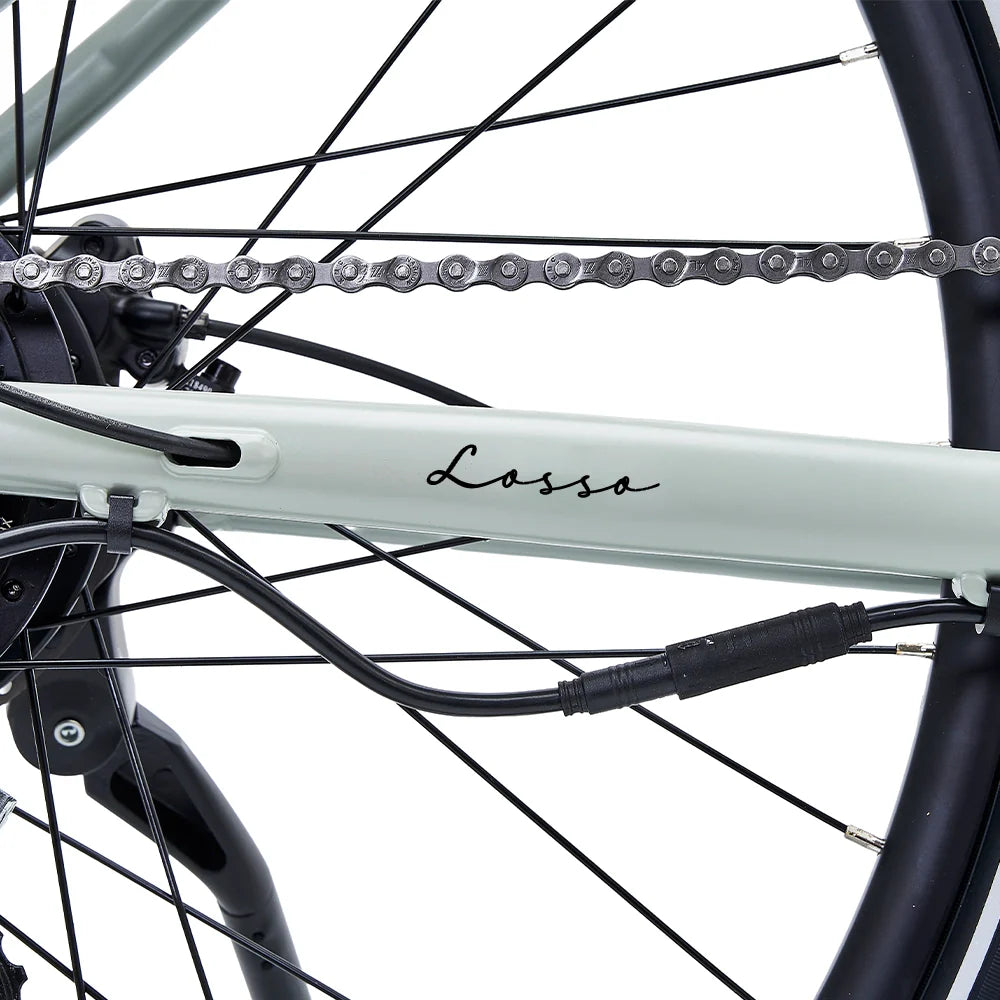 Lossø Step Urban E-Bike 2026 - Moss Grey