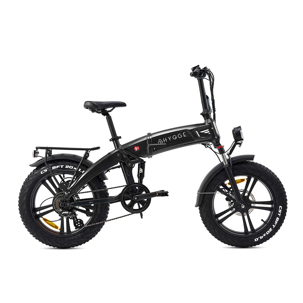 Sorø Folding E-Bike 2026 - Fat tyres - Obsidian Black