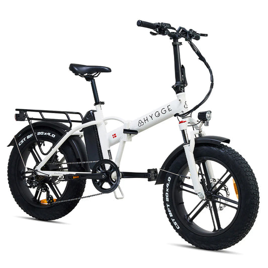Vester Electric Folding Bike 2025 - Fat Tyres - Heron White