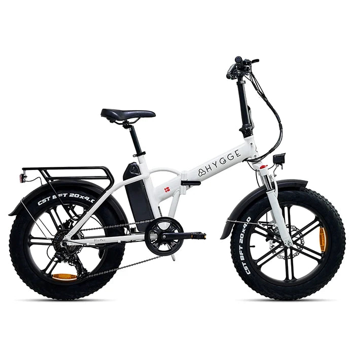 Vester Electric Folding Bike 2026 - Fat Tyres - Heron White