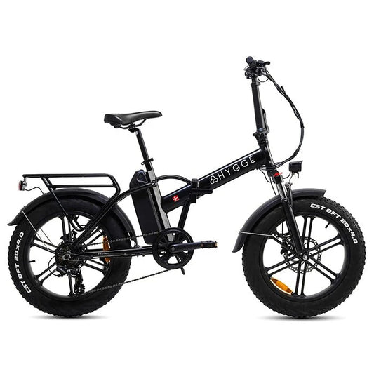 Vester Foldable Electric Bike 2025 - Fat Tyres - Onyx Black