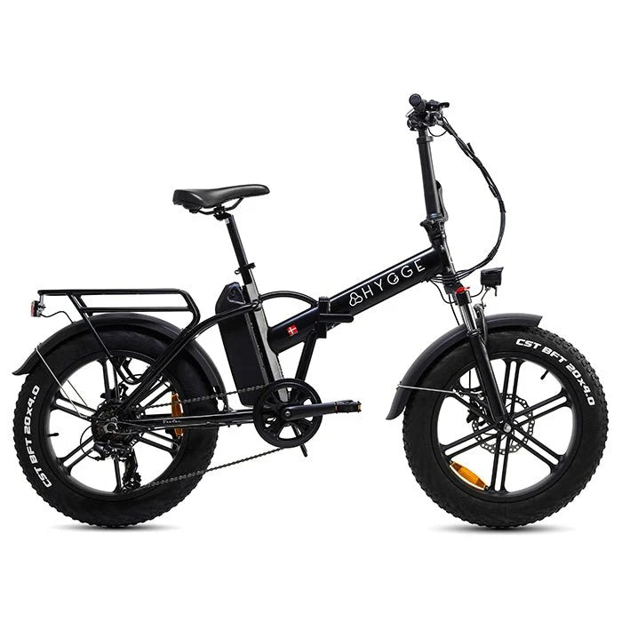 Vester Foldable Electric Bike 2026 - Fat Tyres - Onyx Black