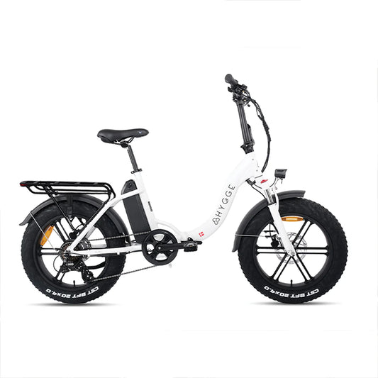 Vester Step Electric Folding Bike 2025 - Fat Tyres - Heron White