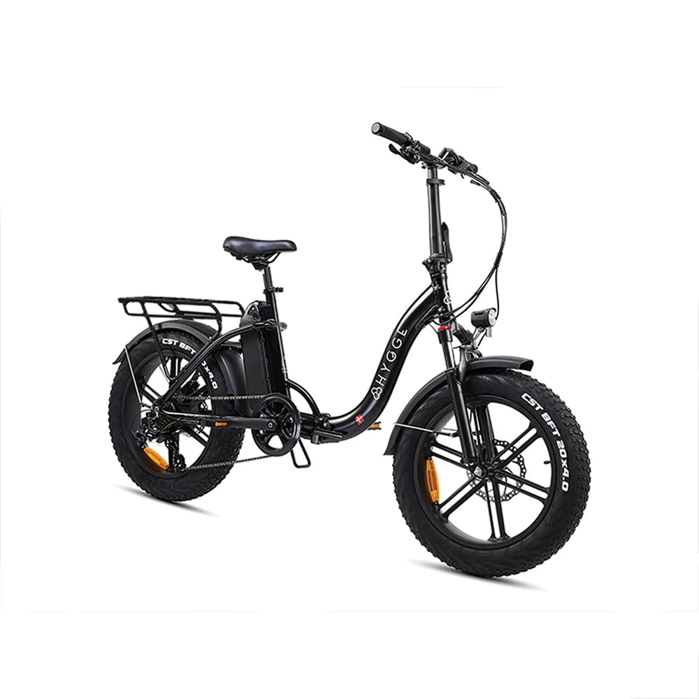 Vester Step Folding Electric Bike 2026 - Fat Tyres - Onyx Black