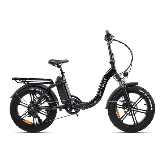 Vester Step Folding Electric Bike 2025 - Fat Tyres - Onyx Black