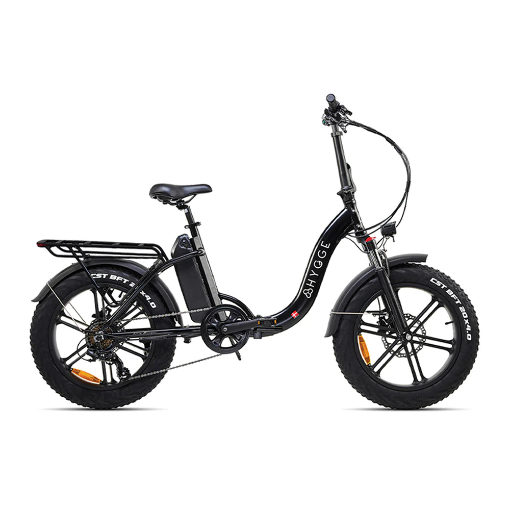 Vester Step Folding Electric Bike 2026 - Fat Tyres - Onyx Black