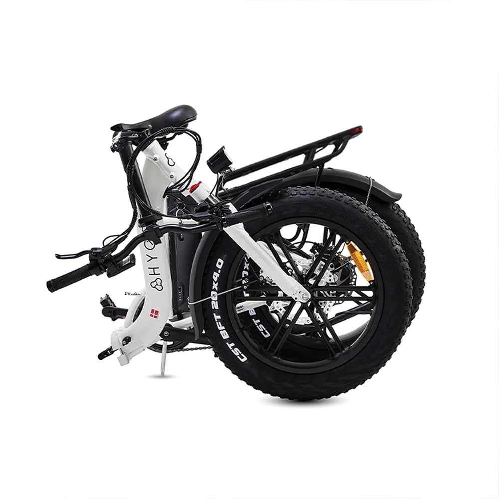 Vester Step Electric Folding Bike 2026 - Fat Tyres - Heron White
