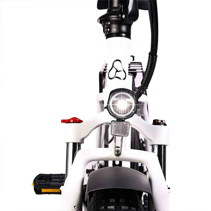 Vester Step Electric Folding Bike 2026 - Fat Tyres - Heron White