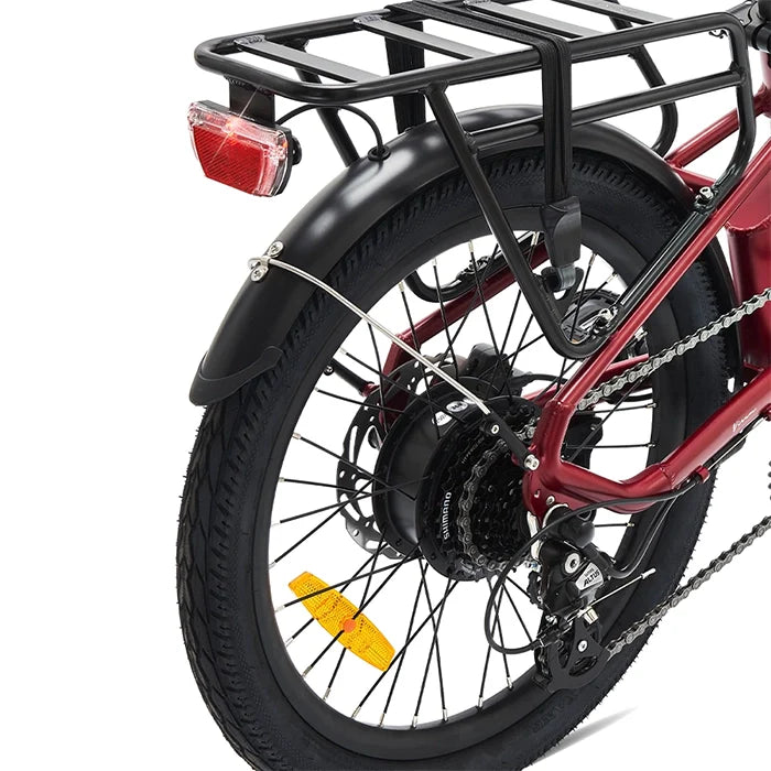 Virum Lightweight Folding Electric Bike 2026 - Sangria Red