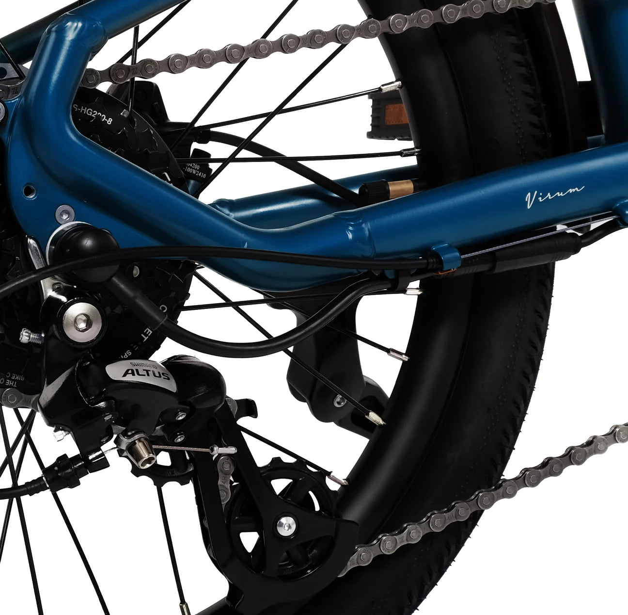 Virum Step Folding E-Bike 2026 - Sapphire Blue