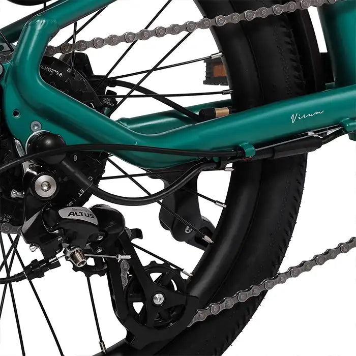 Virum Lightweight Folding Electric Bike 2026 - British Racing Green