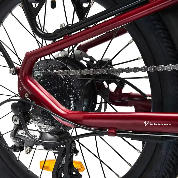 Virum Lightweight Folding Electric Bike 2026 - Sangria Red