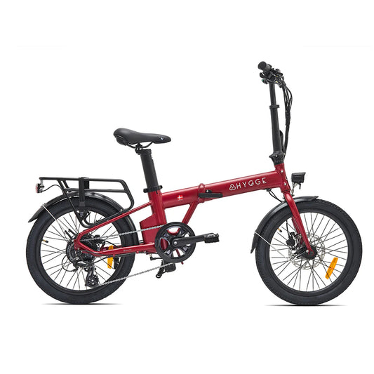 Virum Lightweight Folding Electric Bike 2025 - Sangria Red