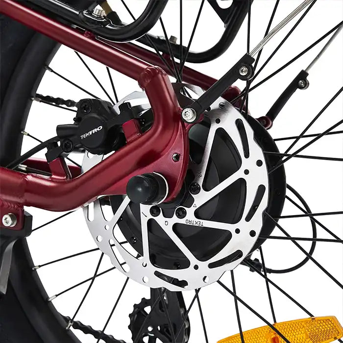 Virum Lightweight Folding Electric Bike 2026 - Sangria Red