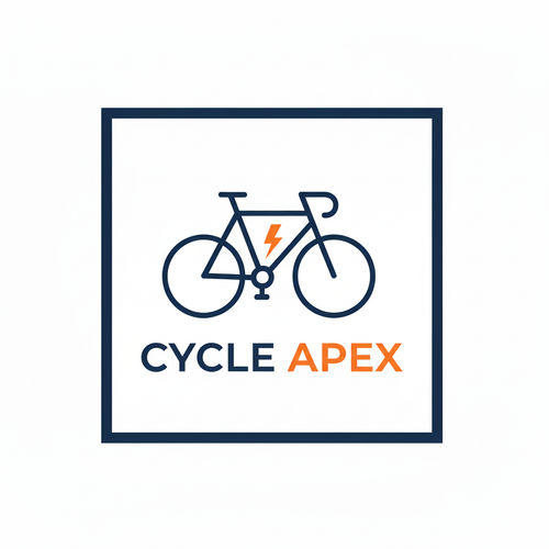 Cycle Apex Logo with Navy Frame